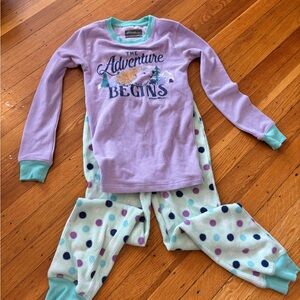 Eddie Bauer Lavender Pajama Set with Mint and Navy Accents (NWOT)